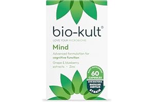Bio-Kult Mind | Bacillus PXN 21 + Zinc, Wild Blueberry & Grape Extracts | Brain & Gut Support | 60 Capsules