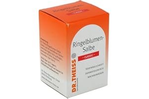 ‎MEDIPHARMA COSMETICS Dr. Theiss Ringelblumen-Salbe classic | Bei rauer & rissiger Haut | Auch bei der Wundheilung | Pflegt die Haut zart & geschmeidig | 50ml