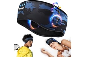 TPfocus Auriculares para Dormir ASMR Auriculares Inalambricos Bluetooth Regalo Hombre y Mujer,Sleep Headphones Sonno Auricularse Cascos Inalambricos Bluetooth Recargable Auricularse (Azul)