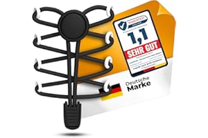 LaceHype - 2 oder 1 Paar Schnürsenkel ohne binden Elastische mit Schnellschnürsystem aus Gummi, SK02 - Schuhbänder ohne binden - für Sneaker, Kinderschuhe, Laufschuhe