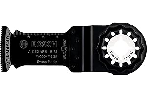 Bosch Accessories 1x Lame Plongeante Starlock BIM AIZ 32 APB Wood and Metal (pour Bois, Metal, Panneaux Stratifiés, Tôles, 50 x 32 mm, Accessoires pour Outils Multi-Fonctions)
