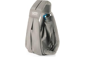 DIONO We Made Me Smile Organic Baby Sling, Five Carry Positions, from 3.6-15.9kg, Pebble