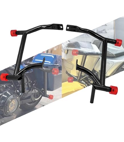 Portapacchi Posteriore Per Moto Touring Electra Glide Road King FLHR FLHT 1993-2013 | Nero O Cromato