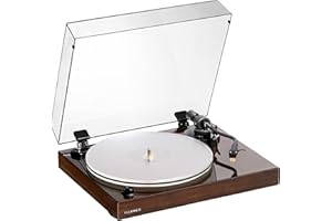 Fluance RT85N Reference High Fidelity Vinyl Turntable Record Player with Nagaoka MP-110 Cartridge, Acrylic Platter, Speed Control Motor, High Mass MDF Wood Plinth, Vibration Isolation Feet - Walnut