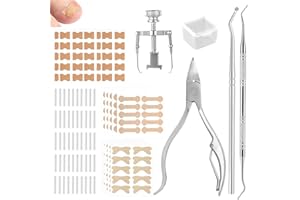 MEUNHY Ingrown Toenail Corrector Set,70 PCS Professional Ingrown Toenail Strips Kit,Breathable Nail Correction Patch&C-pads with Staineless Nail Clippers,Pain-Free&Easy Use Toe Lifter&box,Sturdy and Durable