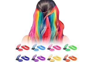 OCCOUMR Kit de 8 Craies pour Cheveux Multicolores, Colori Gessi Colorati per Capelli, Gessetti Colorati per Capelli, Gessetti per Capelli Colorazione Temporanea, per Feste, Cosplay e Festival