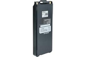 vhbw Batería Recargable Compatible con Icom IC-T2A, IC-T2E, IC-T2H Radio (1650 mAh, 9,6 V, NiMH) + Pinza
