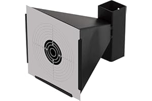 NEEZ Bersaglio Softair - Compressa Bersagli per Pistola, Fucile Aria & Armi Airsoft, Carta Cartone tiro Target - Accessori BB Softair con 50 Cartine Bersaglio (Nero)