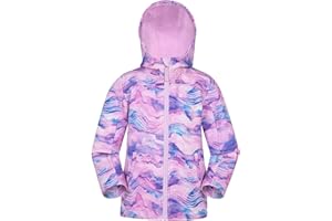 Mountain Warehouse Veste Enfant Exodus Softshell - Coupe-Vent, Imperméable Fille Et Garçon, Veste Polaire Unisexe, Veste À Capuche Conçue pour Sport Et Voyage