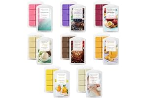 LASENTEUR Wax Melts Scented, Natural Soy Wax Cubes, Air Freshener Home Fragrance for Candle Wax Warmer Wax Melt Burners, Variety Candle Melts Pack, 8 Pack