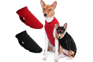 2 Piezas Abrigo Perro Invierno, yisight Ropa Perro Pequeño, Abrigo Perro, Jersey para Perros, para Perros Pequeñas, Medianas (Medium)