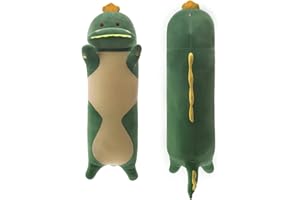 Yeqivo Long Dinosaur Plush Pillow Cute Animal Body Pillow Kids Plush Toy (Dinosaur, 70cm/27.6in)