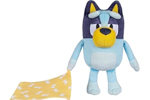 Bluey Sleepy Time 13 Inch Plush With Blanket, Press Tummy To Hear 7 Fun Phrases, Sing Along To The Theme Song, So Soft Made With Deluxe Fabrics And Detailed Stitching