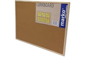 KD & JAY Corkboard Notice Board Kitchen Weekly Planner (60cm x 80cm)