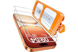 TOCOL Verre Tremp&#xE9; pour iPhone 17 Pro Max/iPhone 16 Pro Max, D&#xE9;poussi&#xE9;rage Automatique, Sans Bulles, Duret&#xE9; 9H, Couverture Compl&#xE8;te Protection, Coques de T&#xE9;l&#xE9;phone Compatibles, 2 Pi&#xE8;ces