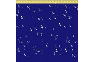 DreamRoots Tessuto impermeabile al metro 160 cm Larghezza - Stoffa al metro impermeabile 220 g/m2 600D - Cuscino esterno impermeabile - Stoffe a metro per ricambio sdraio, tende da sole, tovaglie