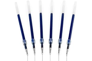 Uni-Ball Jetstream SXN-210 - Recambios para bolígrafo retráctil, punta de 1,0 mm, tinta de gel, tinta azul, paquete de 6