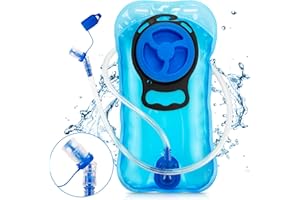 Uktunu Sacca Idratazione 2L Sacca del' Acqua Sistema di Idratazione Vescica Portatile con Valvola Mordente - BPA Gratuito Antibatterico per Zaino Idratazione, Ciclismo, Escursionismo, Camminata