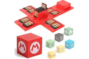 BAYINBROOK Large Capacity Switch Game Card Holder Case – 16 Game Slots, Super Cute & Portable (2.25 Inch) – Perfect Gift for Friends, Girls & Boys – Compact Travel Storage for Switch Games