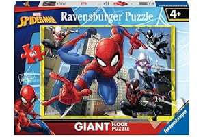 Ravensburger barnpussel 03095 - Spidermans krafter - golvpussel med 60 stora pusselbitar, för Spiderman-fans från 4 år och up
