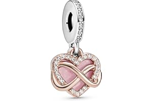 PANDORA - Charm cuore e infinito scintillante
