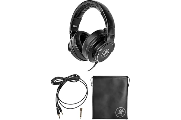 Mackie MC-150 - Casque professionnel circum-auriculaire fermé à transducteurs de 50 mm pour le monitoring en studio, les DJ, la création de contenu et l'écoute à domicile