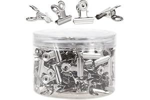 Papierklammern von Juvale (150 Stück) - Mehrzweckklammer, Verschlussclip aus Rostfreiem Edelstahl - Für Zuhause, Küche, Büro, Schule - Silberfarben - 2,2 cm x 2,9 cm