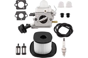 WateryWave BG86 Carburetor for sti-hl BG86C Leaf Blower Engine Replaces 4241 120 0623, 4241 120 0616 with HD2 Air Filter+Spark Plug+Fuel Line+Fuel Filter+Primer Bulb,10PCS