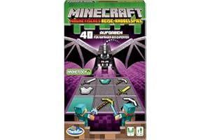 ThinkFun - 76402 - Minecraft - Das magnetische Reisespiel. Perfekt für Die Reise und ALS Geschenk! EIN Logikspiel Nicht nur für Minecraft-Fans: Logisches Deduktionsspiel