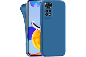 MyGadget Funda para Xiaomi Redmi Note 11 | Note 11s en Silicona TPU - Carcasa Slim & Flexible - Case Resistente Antigolpes y Anti choques - Ultra Protectora Azul Oscuro