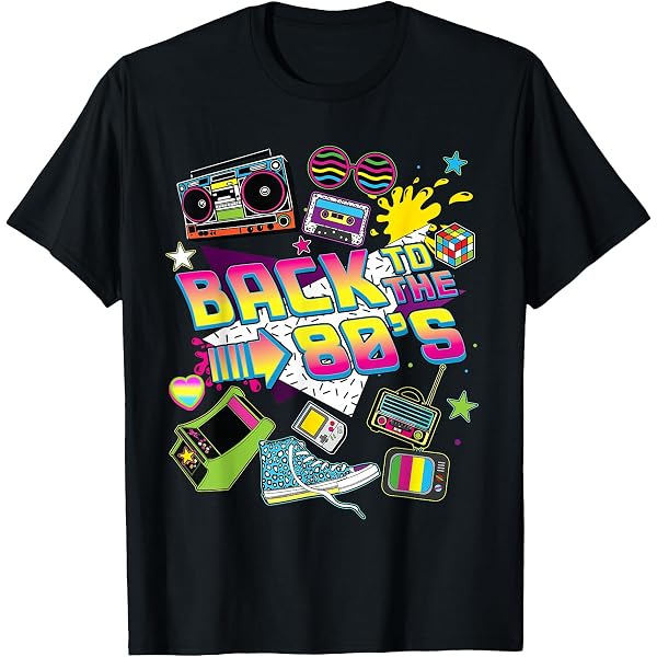 T-shirt « This Is My 80's Costume » Années 80 - Idéal Pour Fêtes Et Déguisements