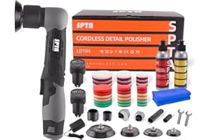 SPTA Akumulatorowa mini polerka do samochodu, 12 V, do polerowania, szlifowania i czyszczenia