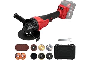 125 mm Batteridriven vinkelslip, kompatibel med Milwaukee 18V-batteri (utan batteri), 900 W, 9000 varv/min, borstlös vinkelsl