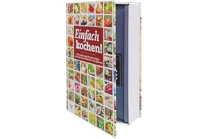 KH-Security Kochbuch-Safe - Geldversteck Geheimversteck Geheimfach Tresor Safe aus Aluminium mit dreifachem Zahlenkombinationsschloss