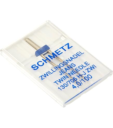 Organ Twin Needle Set 130/705H – Multiple Sizes For Domestic Sewing Machines (Choice Of 70/1.6mm To 100/6mm)