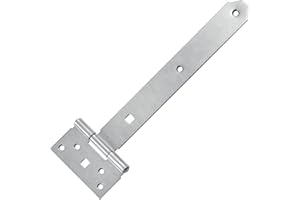 HAUS & DACH Kreuzgehänge blau verzinkt Türband Ladenband Werfgehänge Torscharnier Scharnier Baubeschlag Gartentorband Gartentorfalle 1 Stk. (Schwer, 400 x 38 x 3,5 mm)