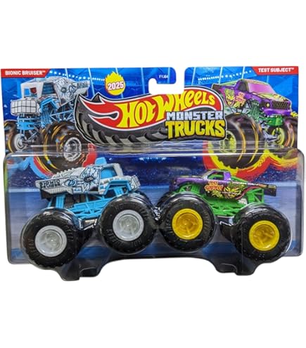 Hot Wheels Monster Trucks Invader Includes Crushable Car, Red, Kid