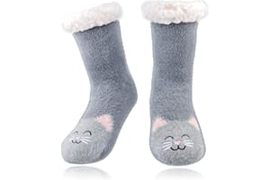 Belloxis Slipper Socks Kids, Girls Boys Fluffy Christmas Socks, Thermal Warm Cosy Thick Socks, Gifts for Girls Boys