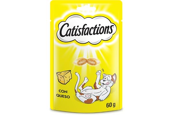 CATISFACTIONS Friandises au Fromage pour Chat et Chaton, 1 Sachet de 60g