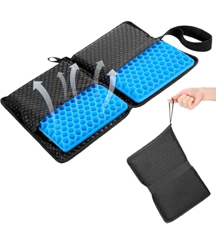 2 Cuscini Seduta In Memory Foam Con Maniglia - Per Stadio, Barca, Giardinaggio, Leggeri E Impermeabili - Foto 9