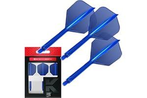 Target Darts K Flex Integrated Dart Flights And Shafts, No.6 | Pack Of 3 K-Flex - No6, Kflex All In One Moulded Dart Flight & Stem Lengths: Short, Intermediate & Medium | Professional Dart Accessories