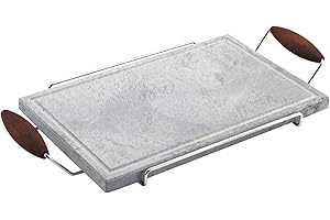 Bisetti Pietra Ollare Griglia di Pietra Grigio Nero Modern Sleek Superficie di Cottura Rimovibile