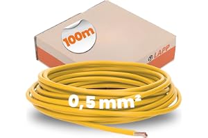 Lapp Kabel H05V-K 4510111 Enkelledare - 1 x 0,50 mm² Gul, 100 m