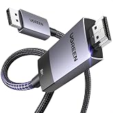 UGREEN 8K 60Hz Displayport 1.4 to HDMI 2.1 &Ouml;rg&uuml;l&uuml; Kablo, 1m, 80395