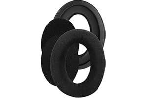 Geekria Comfort welurowe wymienne nauszniki do słuchawek Sennheiser HD560S, HD515, HD518, HD555, HD558, HD559, HD569, HD579, HD589, zestaw słuchawkowy, nauszniki, części naprawcze (czarne)