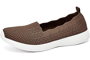 Puxowe Scarpe Mocassini Slip On da Donna Eleganti Leggere Fitness Casual Outdoor Passeggio Maglieria Piatte Sneakers