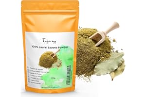 TAZARIN LTD TazarinLtd 100g Feuilles de Laurier Moulues - Poudre de Laurier - Arôme & Goût Intense - 100% Naturel, Pur et Sans Additifs