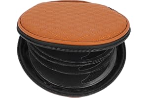 HOMOCONO 1 Pc Cd De Rangement Cd Brodé Cd Pochette Cd Maison De Rangement Automatique à Carreaux Cd Porte-disque Porte-monnaie Cas De Cd à La Maison Unité Centrale