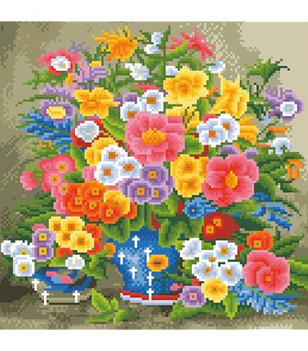 DIY Kreuzstich-Set Dackel Im Wald – 40x50 Cm, 11CT, Vorgedruckt