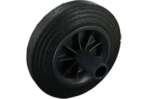 ROLLENTECHNIK VOM STEIN GMBH MGB - Ruota per bidoni della spazzatura, 200 mm, in gomma piena